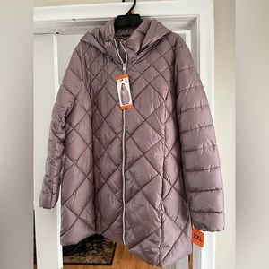 NEW with tags. Marc Fisher Mauve Puffer Jacket XXL